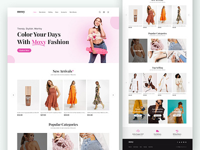 Fashion E-commerce Web (Responsive) ecommerce fashion minimal responsive ui ui design uiux uiux design ux ux design uxui web websiute