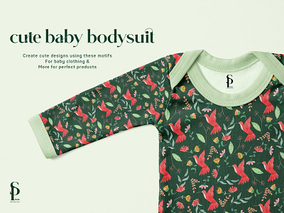 Floral Baby Pattern Design design graphic design illustration pattern pattern design textile