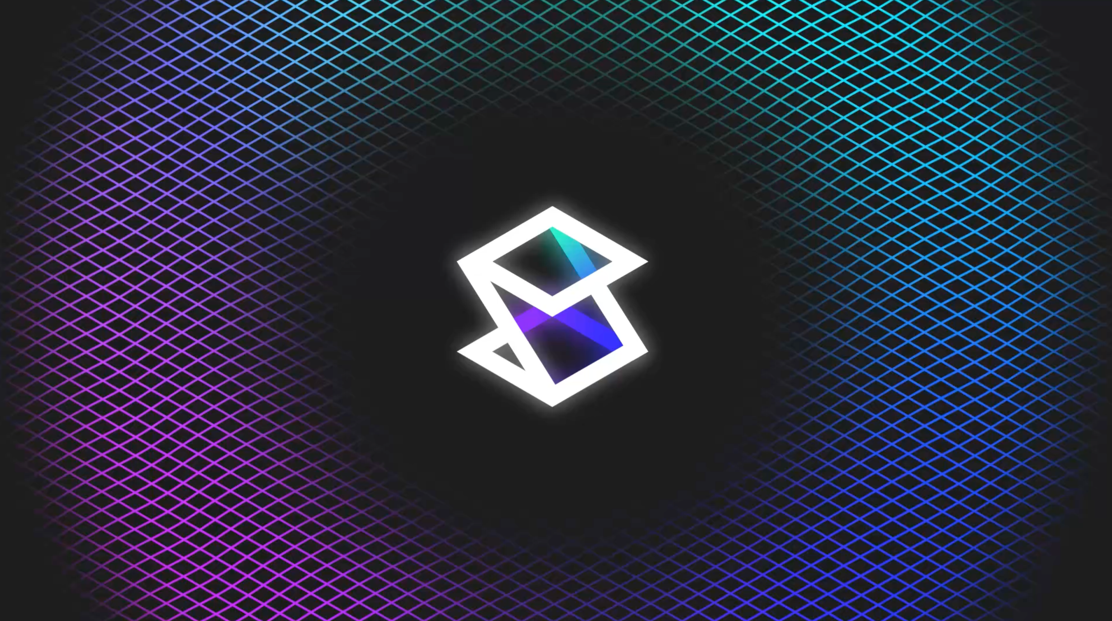 Serverbin LOGO ANIMATION 2d animation 90s animation crt effect glow grid logo logo animation motion graphics retro tech wave