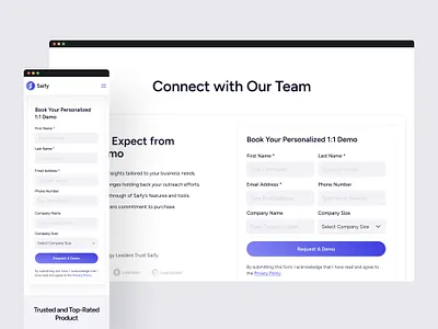Saify — AI Marketing SaaS Website Design agency ai ai website business clean email landing page lead generation marketing marketing tool marketing website minimal saas saas website startup ui ux web design website website design