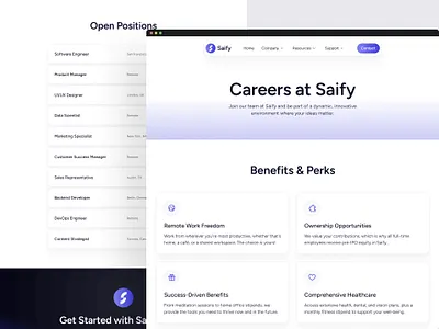 Saify — AI Marketing SaaS Website Design agency ai ai website business clean email landing page lead generation marketing marketing tool marketing website minimal saas saas website startup ui ux web design website website design
