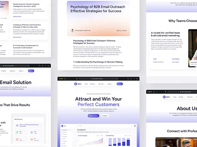 Saify — AI Marketing SaaS Website Design agency ai ai website business clean email landing page lead generation marketing marketing tool marketing website minimal saas saas website startup ui ux web design website website design