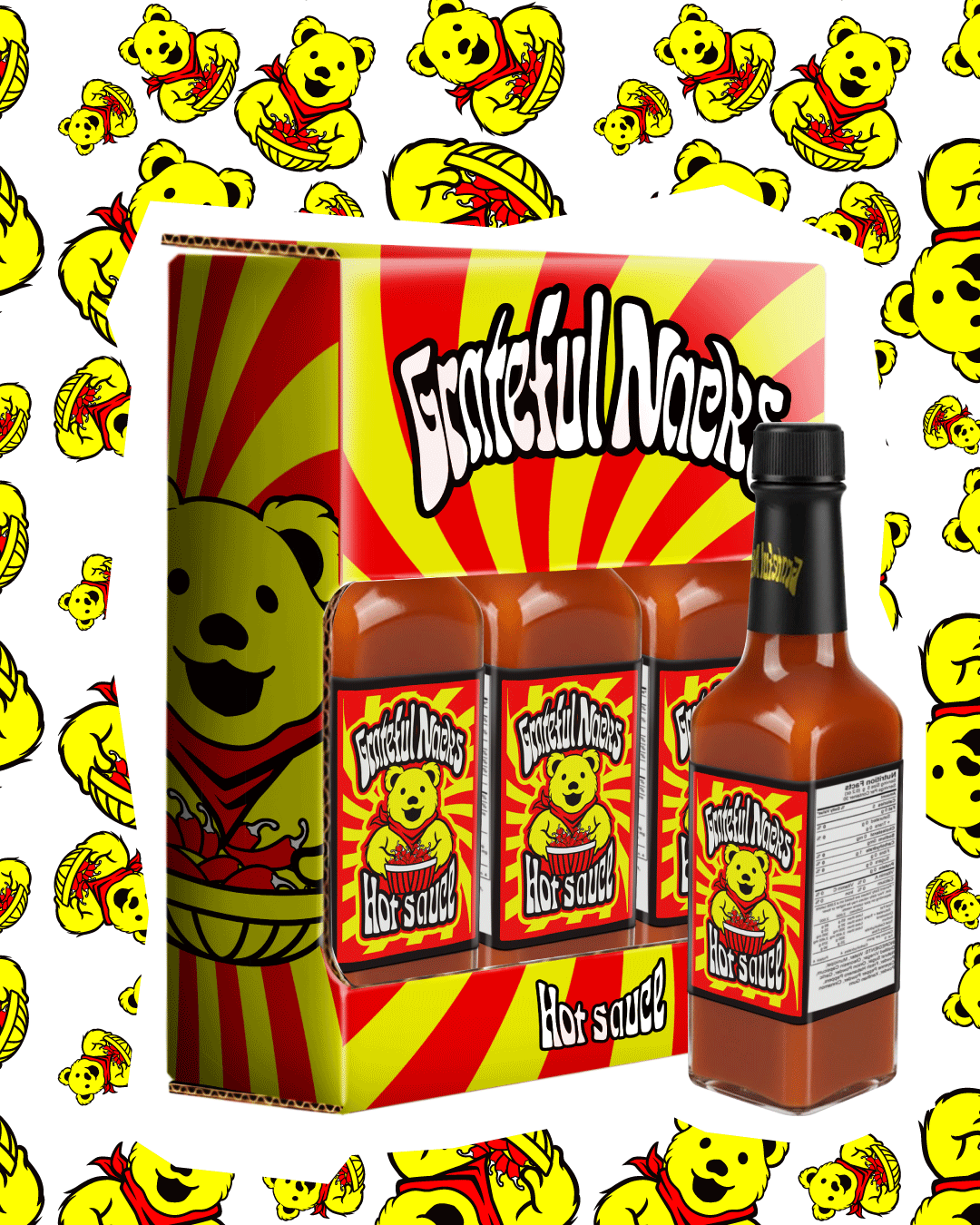 Hot Sauce Packaging Design branding graphic design illustration logo logos packaging pattern vector