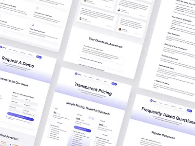 Saify — AI Marketing SaaS Website Design agency ai ai website business clean email landing page lead generation marketing marketing tool marketing website minimal saas saas website startup ui ux web design website website design