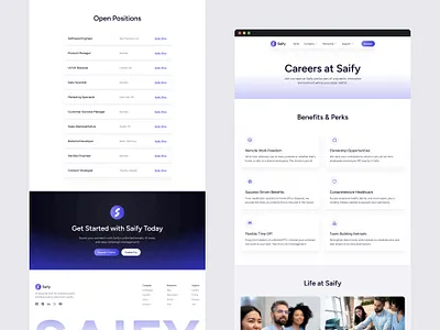 Saify — AI Marketing SaaS Website Design agency ai ai website business clean email landing page lead generation marketing marketing tool marketing website minimal saas saas website startup ui ux web design website website design