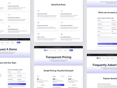Saify — AI Marketing SaaS Website Design agency ai ai website business clean email landing page lead generation marketing marketing tool marketing website minimal saas saas website startup ui ux web design website website design
