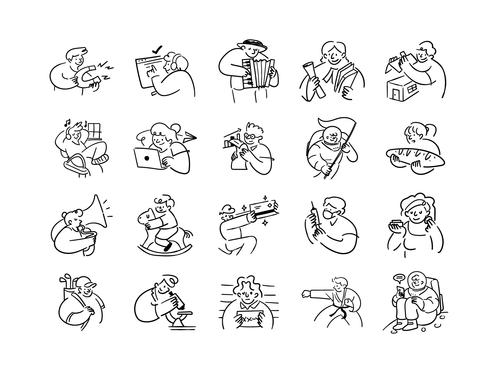 Example of Mini Doodle illustrations Chp2