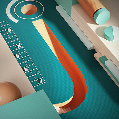 Letter /J/ #36daysoftypes 3d abstract art branding c4d colors design j lettering octane render