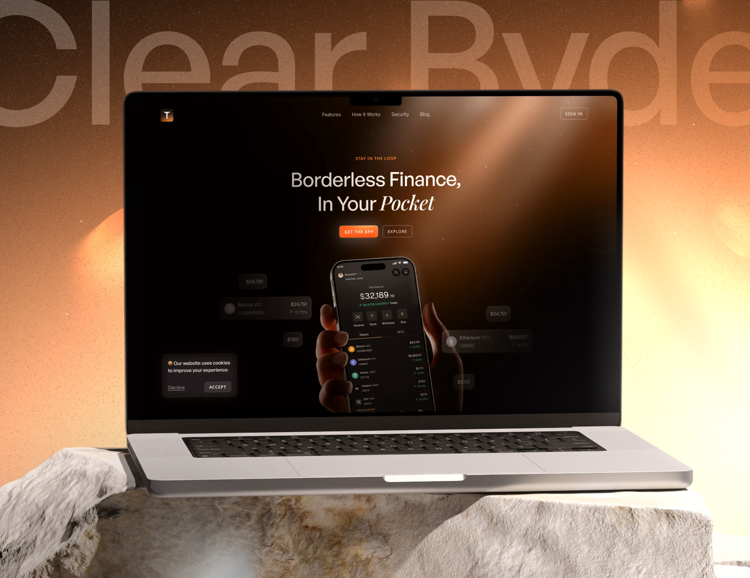 Landing Pages Tirra — Borderless Finance, In Your Pocket