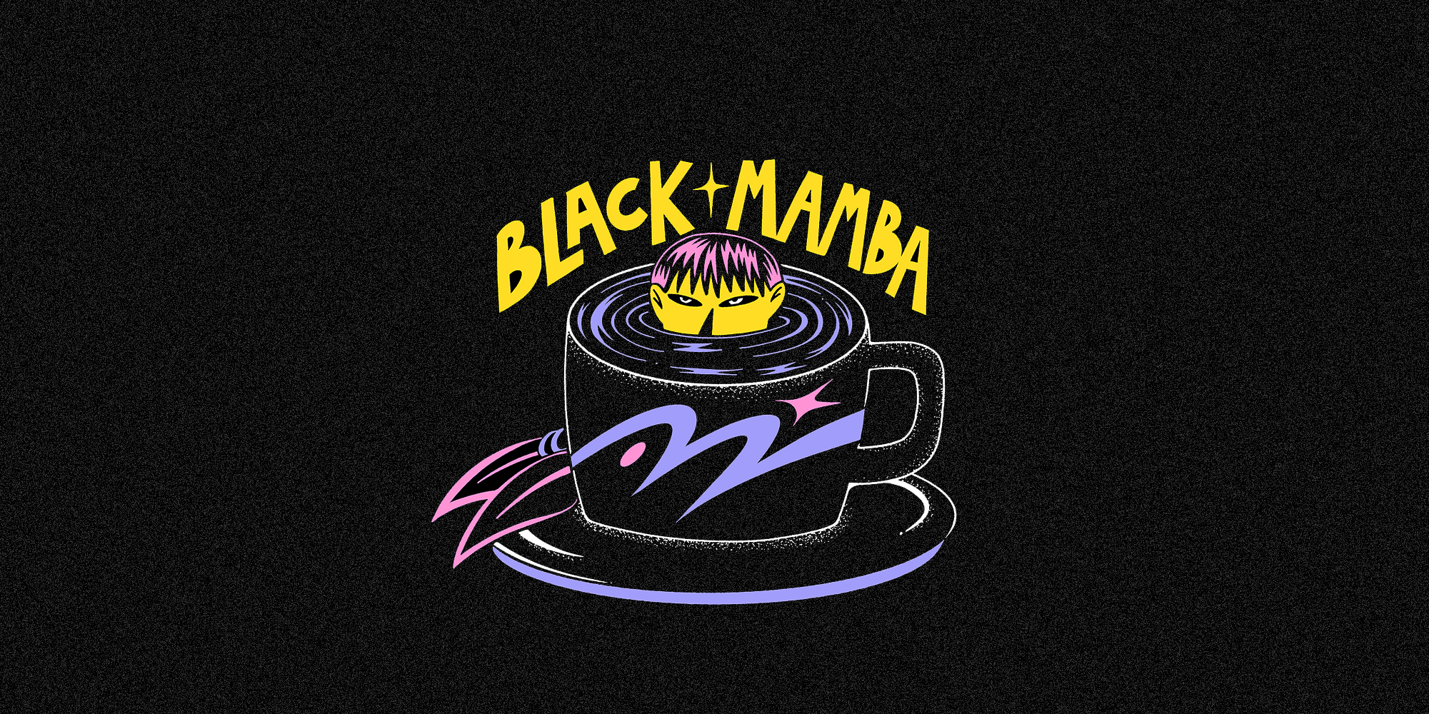 BLACK MAMBA X PABLOTL barista brand identity cloathing coffeeshop graphic design illustration merch design merchandising