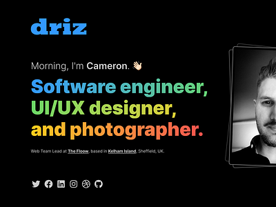 driz.co.uk 2023 personal website