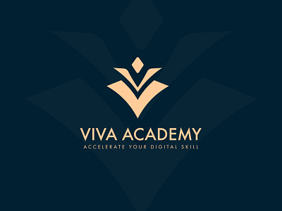 Viva Academy agency brand logo brandidentity branding creative design graphic design logo logo design logo designer logo mark logos logotype marketing minimal typography v letter logo