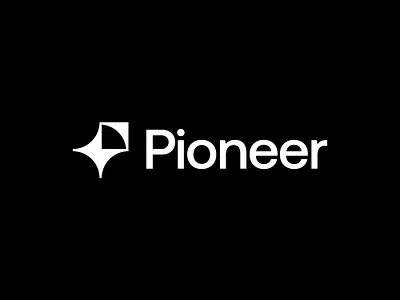 Logo concept for an AI product ai arrow artificial intelligence branding growing growth icon logo mark monogram north star p progress smart star technology timeless