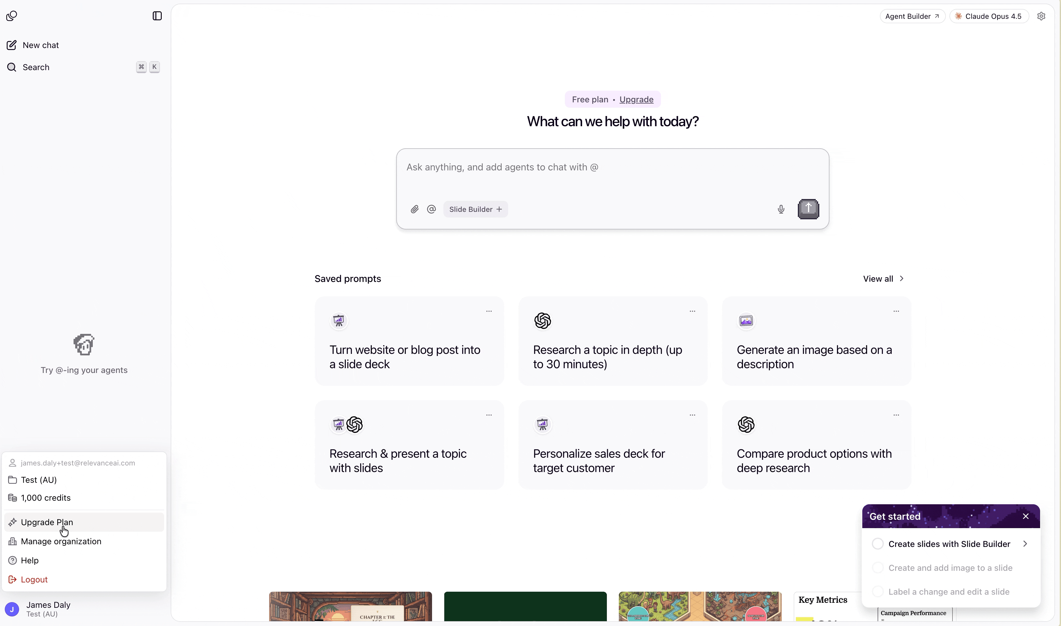 Animated pricing modal