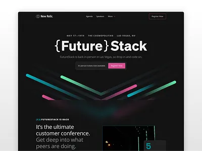 FutureStack Conference branding design ui website
