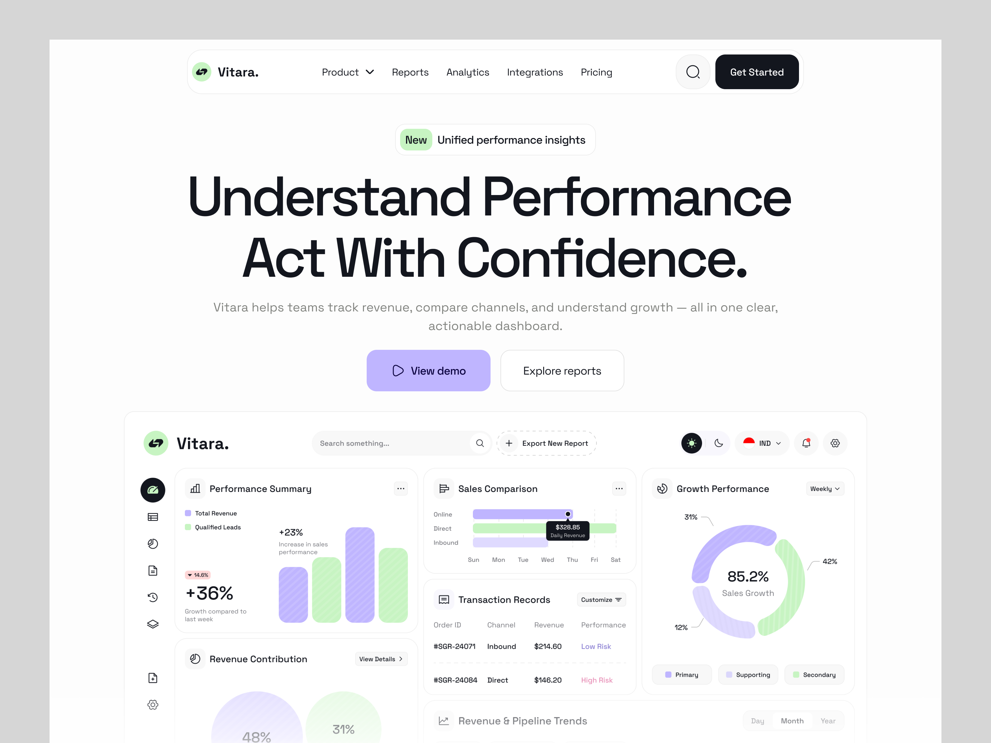 Example of Landing Page Design + Framer/Webflow