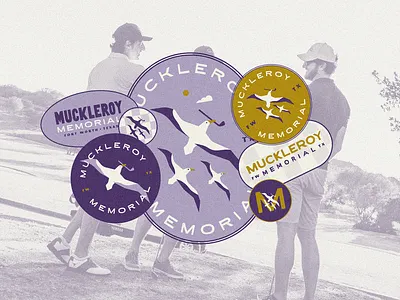 Memorial Golf Tournament Branding albatross branding golf illustration memorial