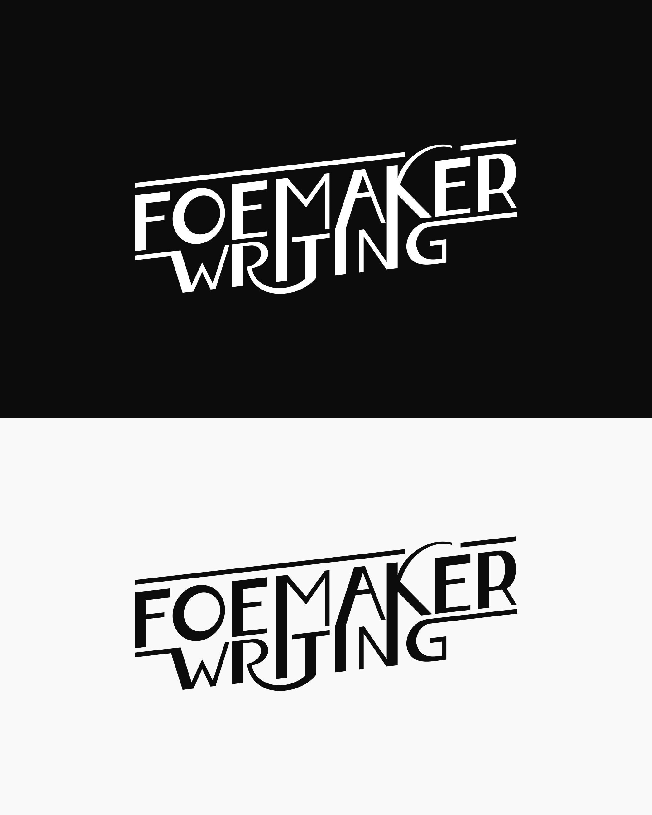 Logo Design for Foemaker Writing branding commission commissions open design freelance work graphic design logo logo design logo design branding logo designer typographic typography vector