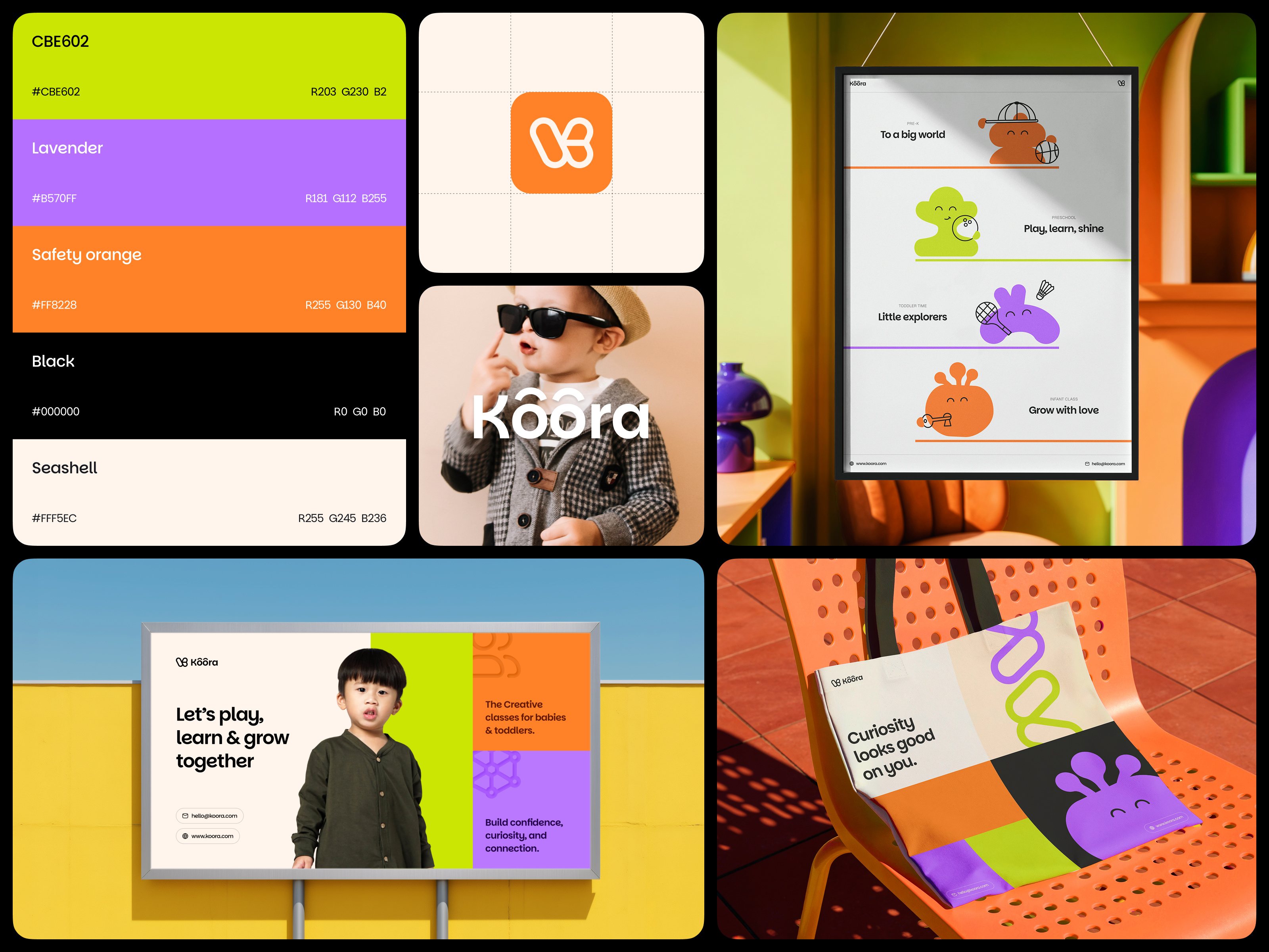 Koora — Babies & Toddler Class Branding baby baby brand brand design brand guidelines brand identity branding branding design class early education education brand fun illustration design kids kids branding logo design poster preschool branding toddler toddler branding visual identity