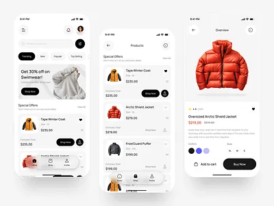 Fashion E-commerce App app app design cart design e commerce ecommerce ecommerce app fashion mobile mobile app online shop online store shop ui ux