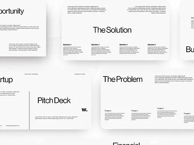 pitch deck presentation template design