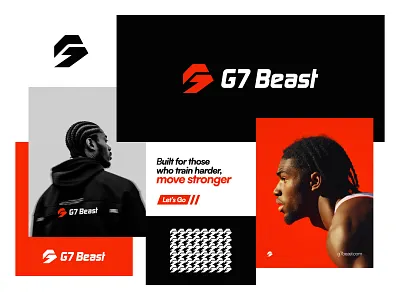 G7 Beast, Fitness Brand Logo & Identity athletic brand identity branding exercise fitness fitness branding gym gym logo health logo logo design logo mark print design product design smtech24 sports branding sports logo visual identity workout