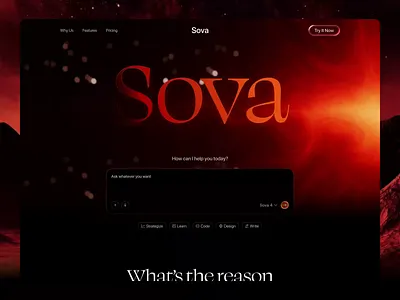 SaaS AI-Powered Landing Page Design ai dashboard ai experience ai landing page ai saas ai website chatbot dark ui interactive design landing page design motion design product design saas smart assistant smart assistant ui startup design tech design trending ui design uiux web design