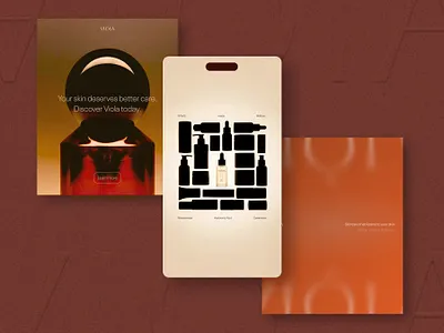 Vióla - Skincare Social Media Design - Instagram Post Banner Ads advertising brand guideline branding clean elegant graphic design instagram luxury minimalist minimalist social media mockup modern post professional promotion skincare skincare social media social media social media design ui