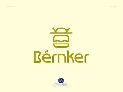 Bernker – Modern Burger Brand Identity brand identity burger burger restaurant cafe branding clean logo fast food brand food identity food logo geometric logo icon logo logo design minimal logo modern logo monogram logo packaging brand restaurant branding street food brand typography logo visual identity yellow branding