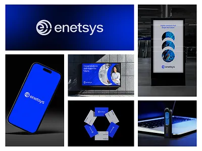 Enetsys | Tech Logo Design & Brand Identity brand identity branding cybersecurity digital solutions fintech identity modern logo startup tech logo visual identity