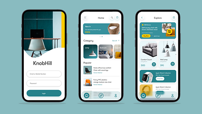 Furniture- Ecommerce App app branding dailyui design graphic design ui ux