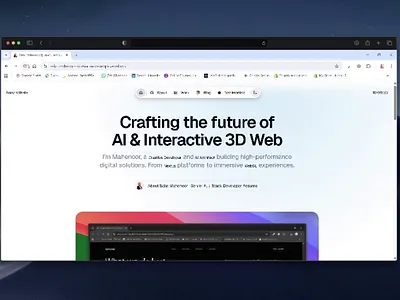 Creative Portfolio Landing Page | UI/UX & Visual Identity case study creative designer landing page landingpage minimalist portfolio ui user interface ux visual design web design