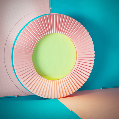 Letter /O/ #36daysoftypes 3dart circle cloner colors design lettering minimal rendering scene shapes