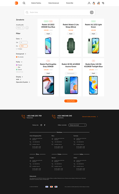 Xiaomi Slovakia design eshop graphic design mobile design ui uiux ux web design