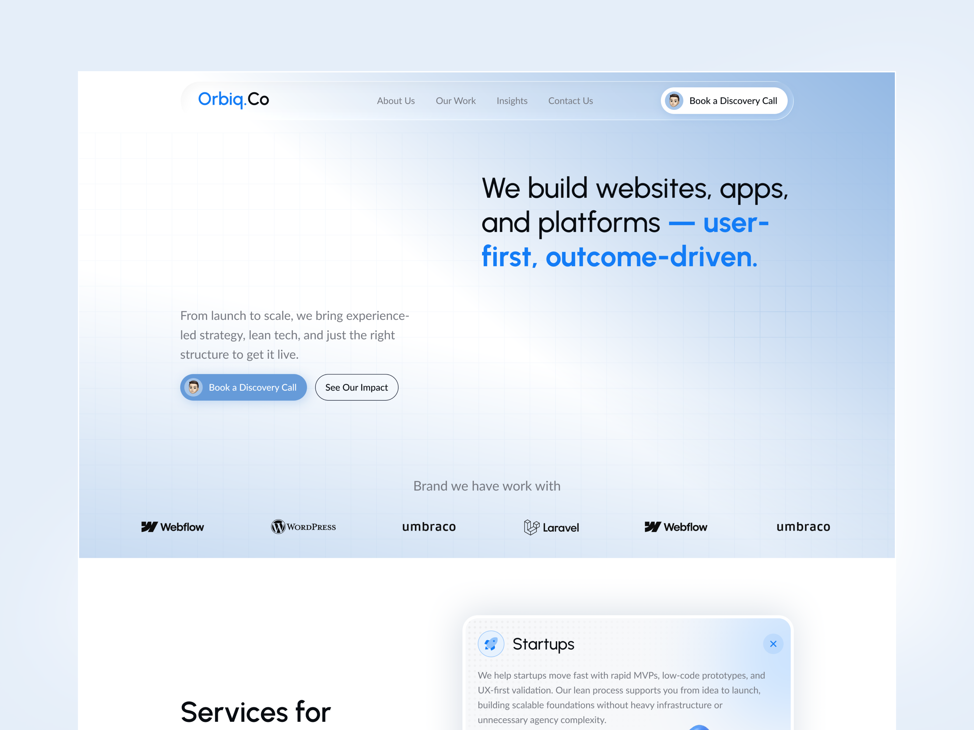 Example of Website Design 5–8 Pages