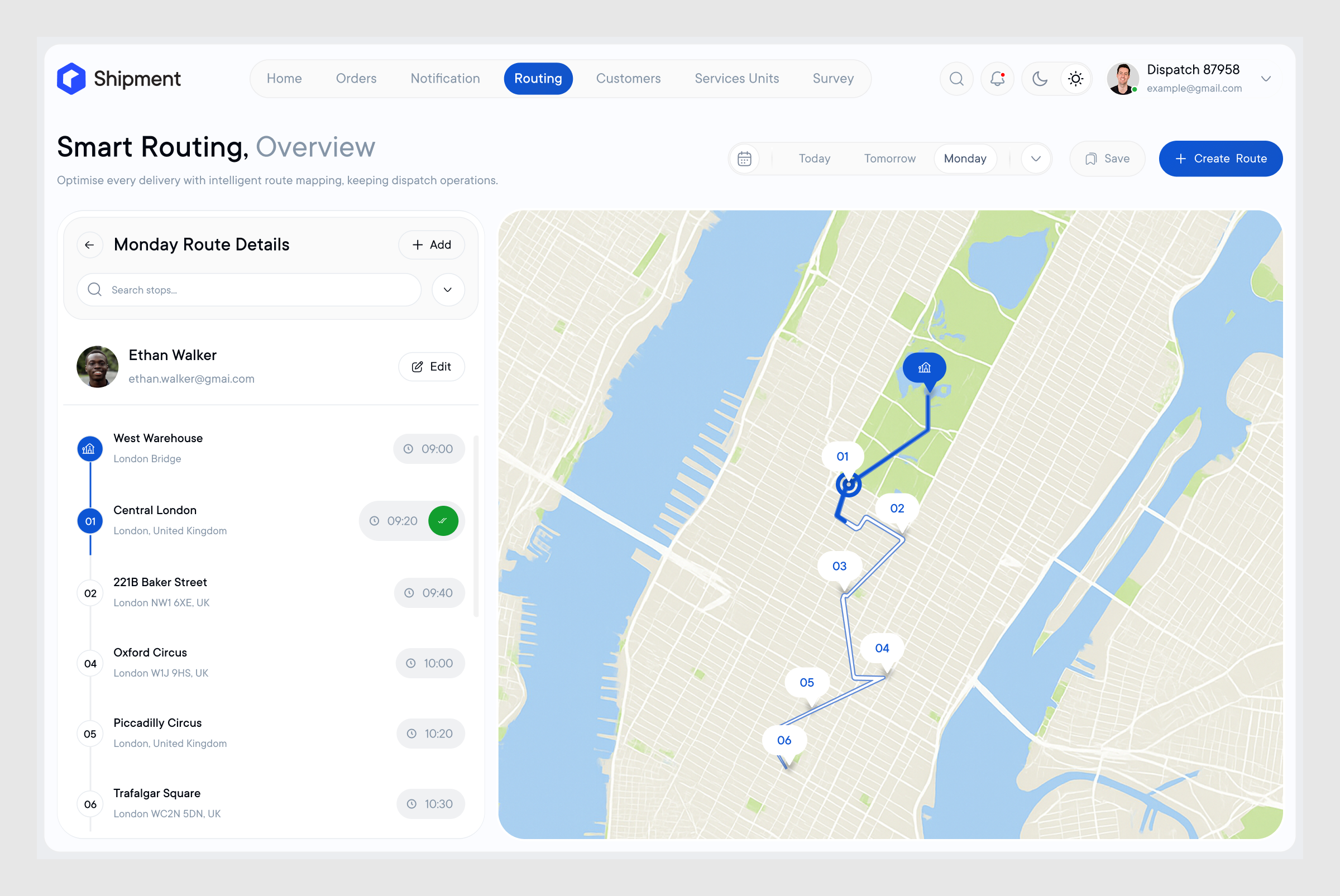 Logistics Shipment Tracking Dashboard b2b corporate website dashboard dashboard ui enterprise software logistic web app logistics logistics management dashboard logistics saas platform map ui tracking tracking app transportation trucking dispatch software ui ux vehicle web application design web design