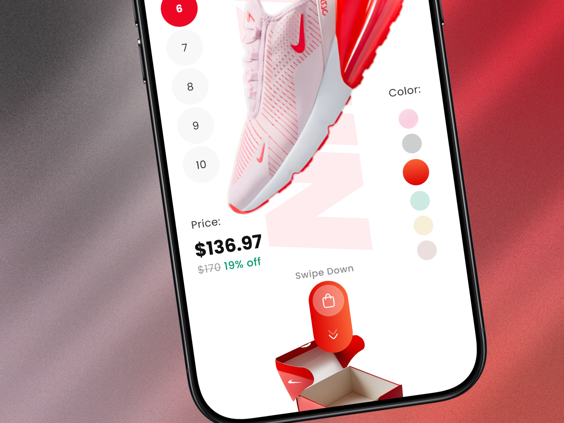 Product Detail UI, E-commerce App Concept app ecommerceui mobiel app mobileappdesign productdesign shoeui design uidesign uiuxdesign uxdesign