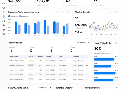 All in One Project management System analytics crm dashbord design erp graphic design software ui ux website