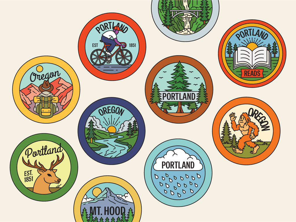 Badge Bomb - Buttons Series apparel badge badge bomb badge design branding button design design graphic design illustration logo nature outdoor pin retro travel vector vintage