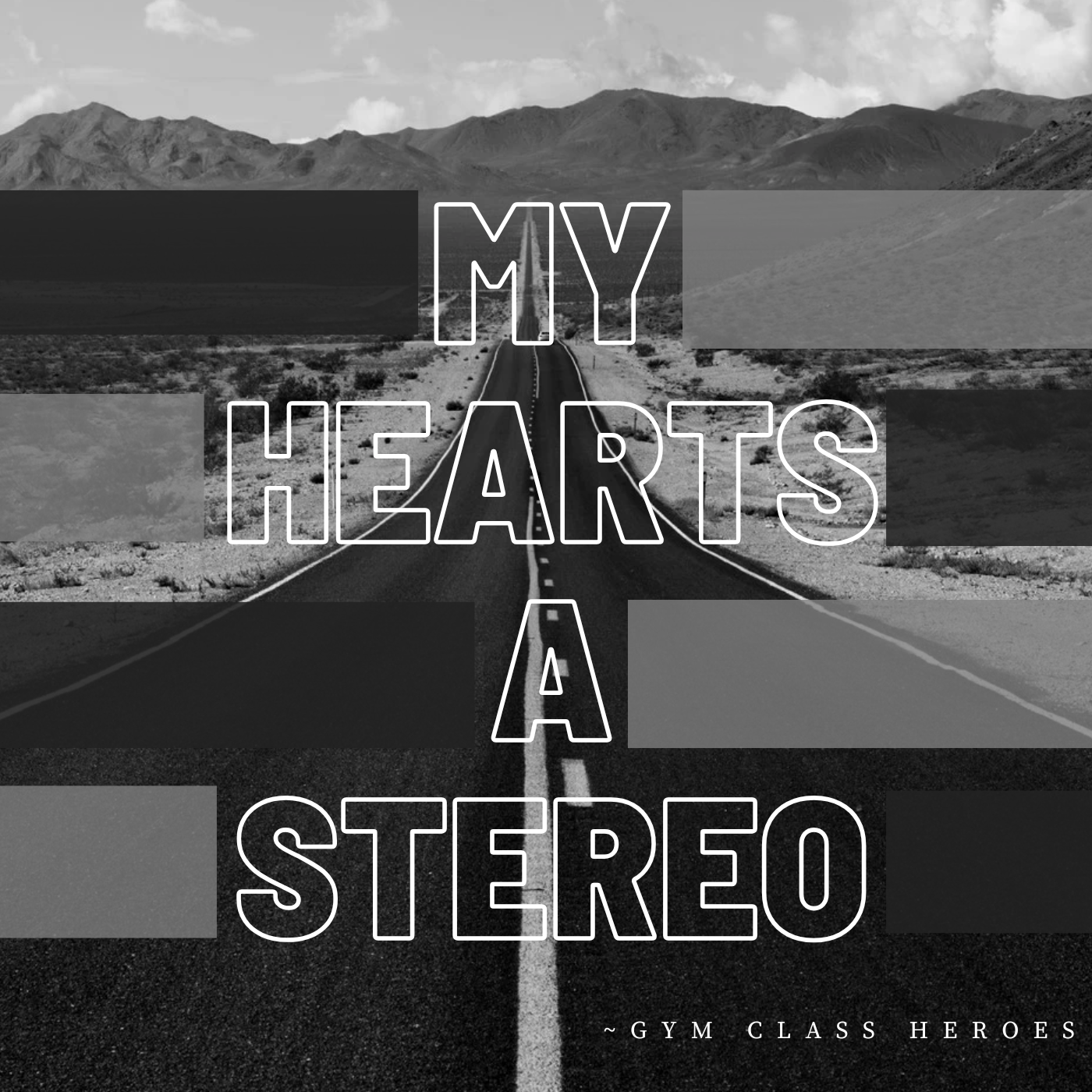 Stereo Hearts Album Cover art album cover branding cd design graphic design gym class heros illustration music album cover music cover typography vinyl cover