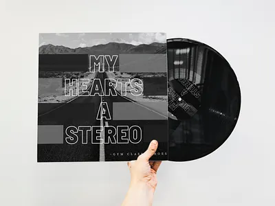 Stereo Hearts Album Cover branding cd cd cover art design graphic design gym class heros illustration logo music cover art packaging typography vinly covr art