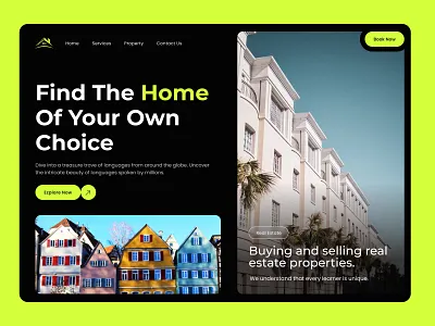 Modern Real Estate Hero Section branding design hero section home landing page minimalist real estate modern hero section property hero section property ui design real estate hero section real estate modern design real estate ui design ui ui design