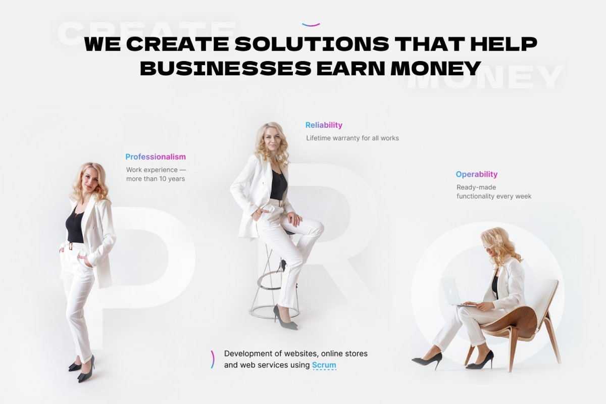 Natalia Borisova bitrix business developer figma landingpage lp minimalism photoshop promo scrum ui webdesign website