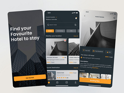 Booking Hotel - Apps app booking app booking hotel app design designer figma hotel app ios app logo mobile prototyping skething ui design ux design ux research wireframing