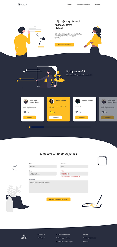 CEIID Landing Page design graphic design ui uiux web design