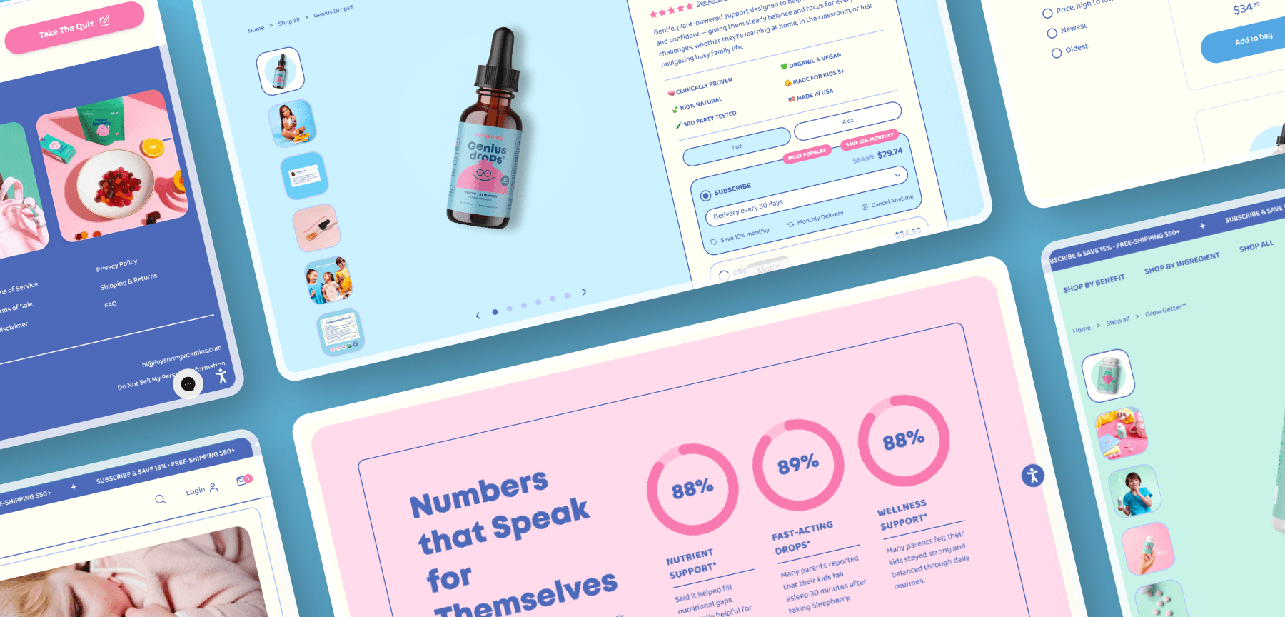 JoySpring website design design figma mockup ui ui ux uiux web design