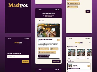 Mashpot app app branding cozy product design social