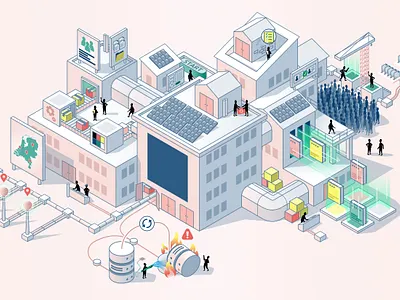Infographic illustration infographic isometric