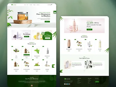 🌿 Modern Cosmetics E-Commerce Website Design beautyui cosmeticswebsite customonlinestore ecommerceui ecommercewebdesign fastloadingwebsite modernwebdesign onlinestoredesign prestashopdesign responsivewebdesign seofriendlydesign skincarewebsite uiuxdesign uxdesignforecommerce webdesigninspiration