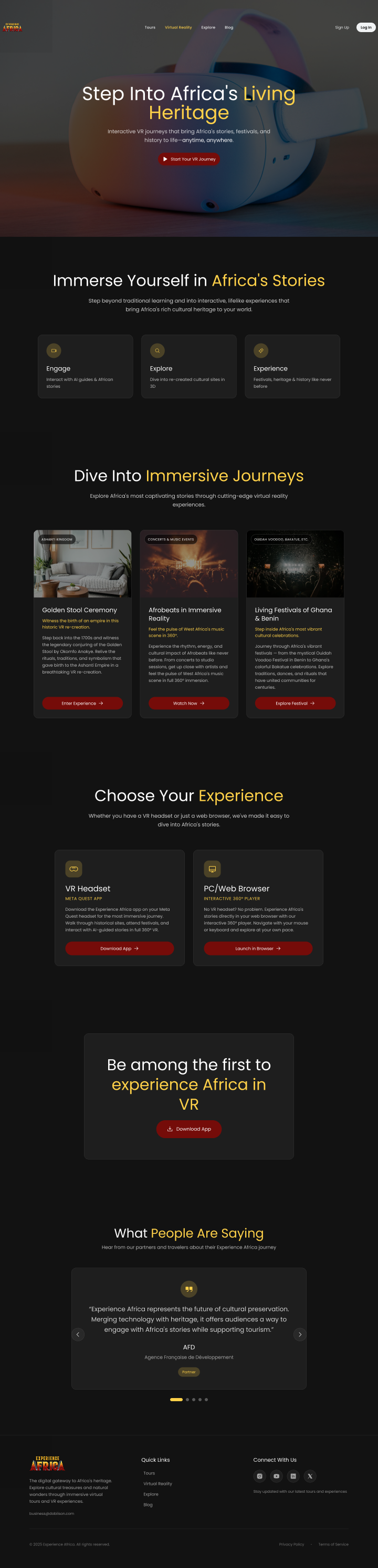 Experience Africa Website africa explore figma nature stay tourism ui ux